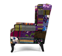 patchwork wingback armchair 4