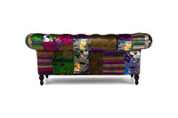 patchwork 2 seater sofa 3