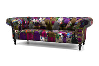 patchwork 3 seater sofa 1