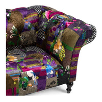 patchwork 3 seater sofa 5