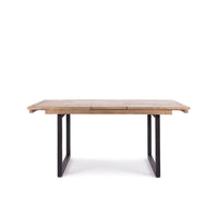 forged extendable wooden dining table 140cm (3)