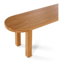 art decor bench seat natural oak 3