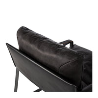 venice lounge chair black leather 8