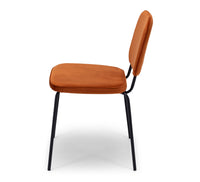 tivoli dining chair orange velvet 4