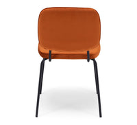 tivoli dining chair orange velvet 2