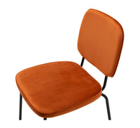 tivoli dining chair orange velvet 3
