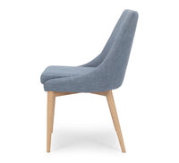 cathedral chair blue fabric 3