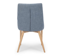 cathedral dining chair blue fabric 4
