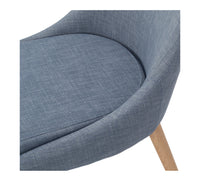 cathedral chair blue fabric 5