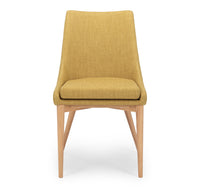 cathedral dining chair mustard fabric 3