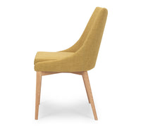 cathedral dining chair mustard fabric 4
