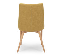 cathedral dining chair mustard fabric 5