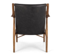 madrid armchair black leather 3