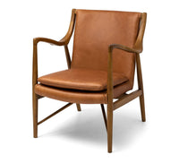 madrid armchair cognac leather 1
