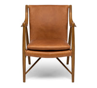 madrid armchair cognac leather 4