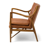 madrid lounge chair cognac leather 2