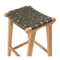 fusion bar stool woven olive 4