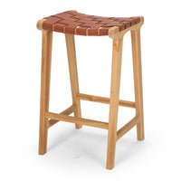 fusion kitchen bar stool woven tan 1
