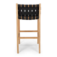 fusion highback kitchen bar stool woven black 4