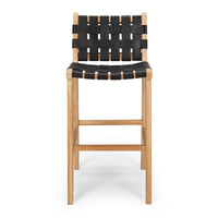 fusion highback bar stool woven black 6