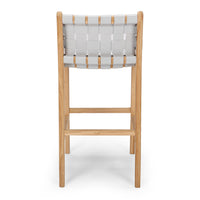 fusion highback bar stool 65cm woven grey 3