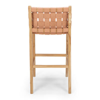 fusion highback bar stool 65cm woven plush 3