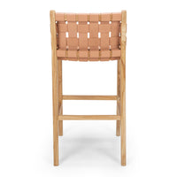 fusion highback breakfast bar stool 65cm woven plush 3