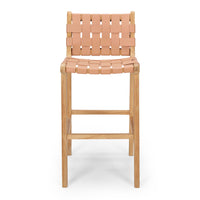 fusion highback bar stool 65cm woven plush 6