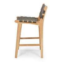 fusion highback bar stool 65cm woven olive   2