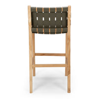 fusion highback bar stool 65cm woven olive   3