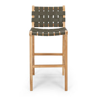 fusion highback bar stool 65cm woven olive 6
