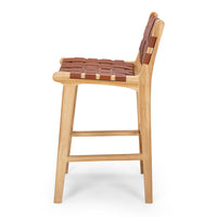 fusion highback bar stool 65cm woven tan 2