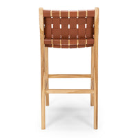 fusion highback bar stool 65cm woven tan 3