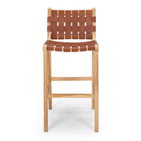 fusion highback bar stool 65cm woven tan 6