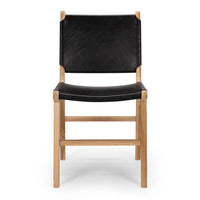 fusion chair black leather 1