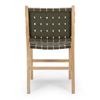 fusion wooden chair woven olive 3