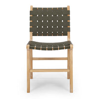 fusion dining chair woven olive 1