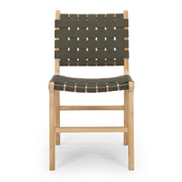 fusion wooden chair woven olive 6