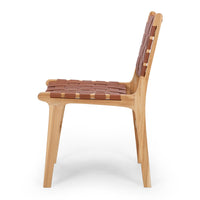 fusion wooden chair woven tan 2