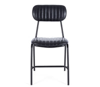 retro dining chair black p.u 2