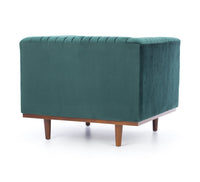 madagascar lounge chair green velvet 3
