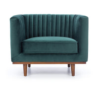 madagascar lounge chair green velvet 7