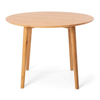 nordic dropleaf wooden dining table 100cm round 2