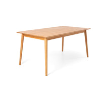 nordic extendable wooden dining table 160cm 1