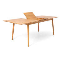 nordic extendable wooden dining table 160cm 3