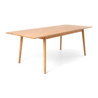 nordic extendable wooden dining table 160cm 4