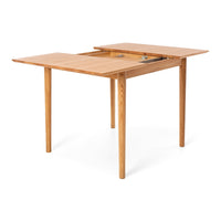 nordic extendable wooden dining table 90cm 3