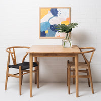 nordic extendable wooden dining table 90cm 8
