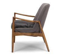 dune lounge chair canvas charcoal 3