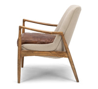 dune lounge chair canvas cement 2